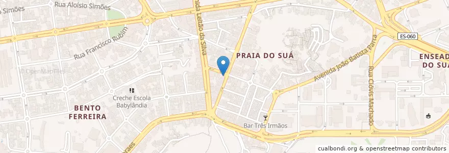 Mapa de ubicacion de Restaurante do Chico en برزیل, منطقه جنوب شرقی برزیل, اسپیریتو سانتو, Região Geográfica Intermediária De Vitória, ویتوریا, Região Metropolitana Da Grande Vitória, Microrregião Vitória.