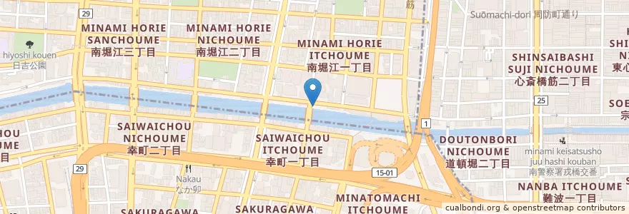 Mapa de ubicacion de 大野コインパーキング住吉橋 en Япония, Осака, 大阪市.