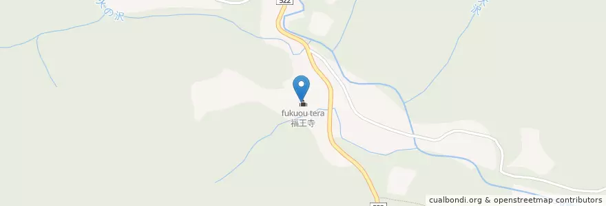 Mapa de ubicacion de 福王寺 en 일본, 가나가와현, 相模原市, 緑区.