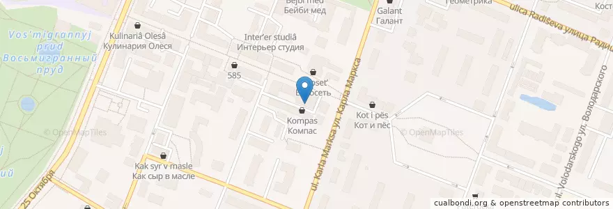 Mapa de ubicacion de Гранат en Russie, District Fédéral Du Nord-Ouest, Oblast De Léningrad, Гатчинский Район, Гатчинское Городское Поселение.