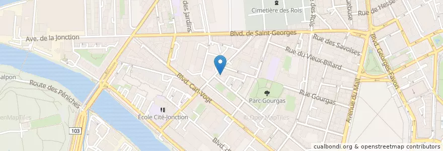 Mapa de ubicacion de Dumont et Dupraz SA en Suisse, Genève, Genève, Genève.