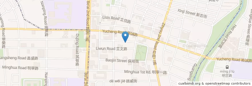Mapa de ubicacion de 南方牙醫診所 en Taiwán, Kaohsiung, 左營區.