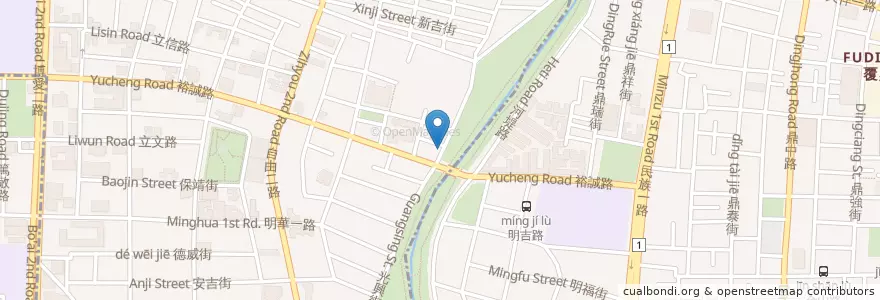 Mapa de ubicacion de 御佃丸居酒屋 en Тайвань, Гаосюн, 三民區, 左營區.