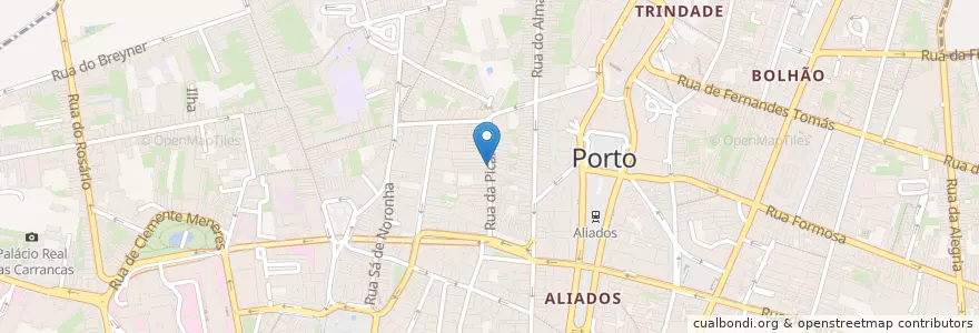 Mapa de ubicacion de Chiparia en Portugal, Norte, Área Metropolitana Do Porto, Porto, Porto, Cedofeita, Santo Ildefonso, Sé, Miragaia, São Nicolau E Vitória.