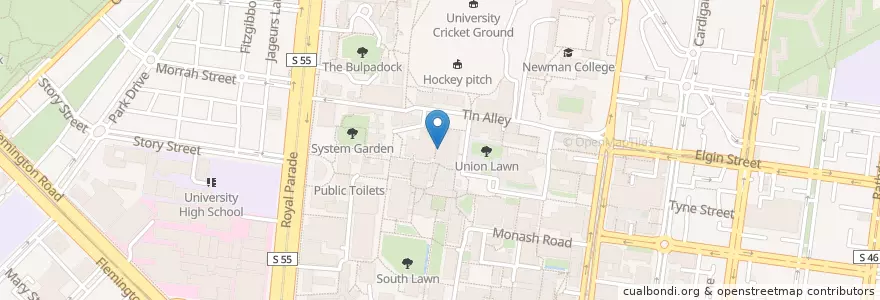 Mapa de ubicacion de Egg Sake Bistro en Austrália, Victoria, City Of Melbourne.
