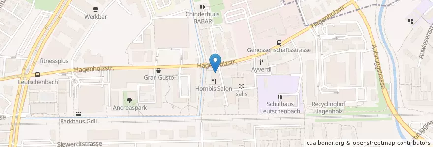 Mapa de ubicacion de Bagel Boys en 瑞士, 蘇黎世, Bezirk Zürich, Zürich.