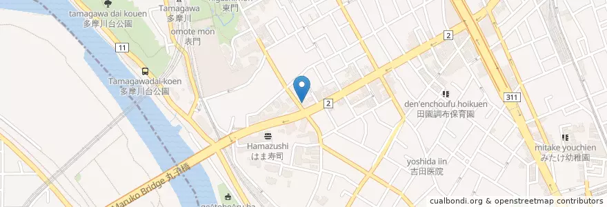 Mapa de ubicacion de ガスト en 日本, 東京都, 大田区.