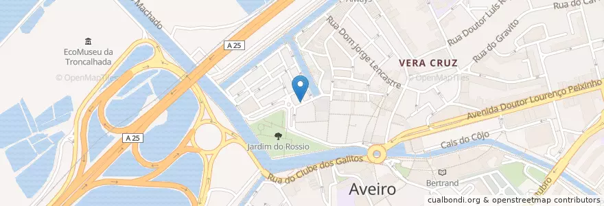 Mapa de ubicacion de Fornalha en Portugal, Aveiro, Centro, Baixo Vouga, Aveiro, Glória E Vera Cruz.