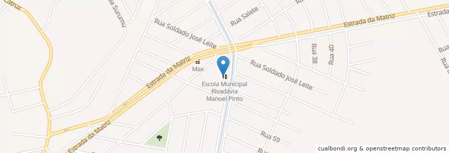 Mapa de ubicacion de Escola Municipal Rivadávia Manoel Pinto en Бразилия, Юго-Восточный Регион, Рио-Де-Жанейро, Região Metropolitana Do Rio De Janeiro, Região Geográfica Imediata Do Rio De Janeiro, Região Geográfica Intermediária Do Rio De Janeiro, Рио-Де-Жанейро.