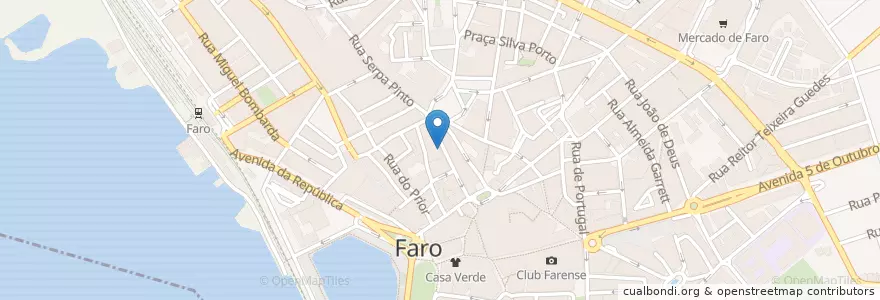 Mapa de ubicacion de Flor de Sal en Portekiz, Algarve, Algarve, Faro, Faro, Faro.