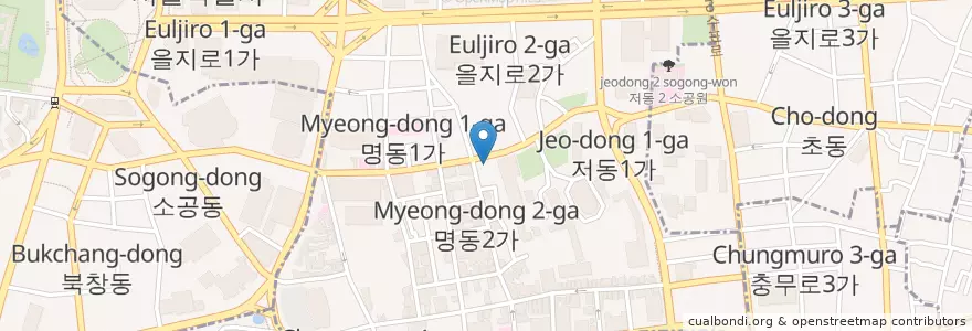 Mapa de ubicacion de 신선설농탕 en 大韓民国, ソウル, 明洞.