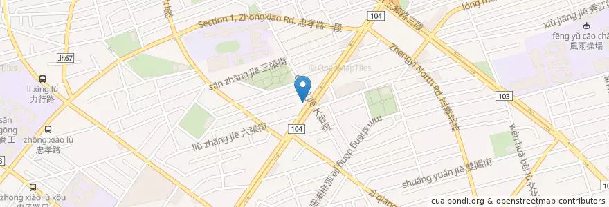Mapa de ubicacion de 吉的堡美語 en Taïwan, Nouveau Taipei.