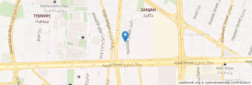 Mapa de ubicacion de مسجد حجت اله en 伊朗, 德黑兰, شهرستان تهران, 德黑蘭, بخش مرکزی شهرستان تهران.