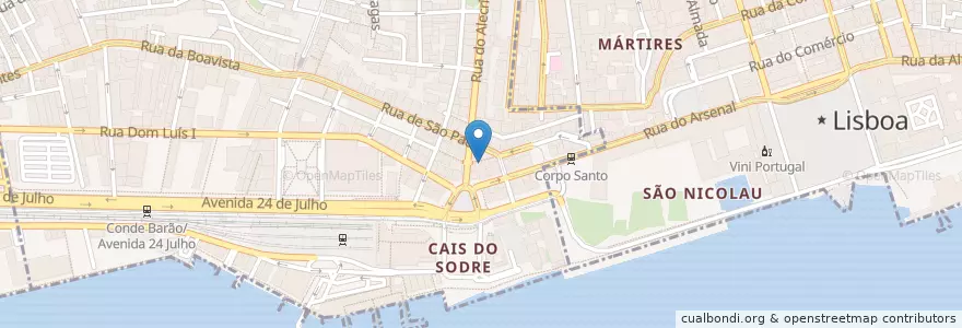 Mapa de ubicacion de Oslo en البرتغال, Área Metropolitana De Lisboa, Lisboa, Grande Lisboa, Misericórdia.