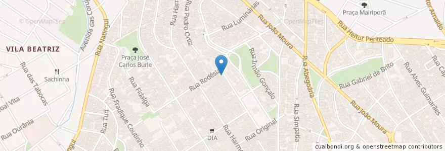 Mapa de ubicacion de Tanuki Sushi en Brasilien, Südosten, São Paulo, Região Geográfica Intermediária De São Paulo, Região Metropolitana De São Paulo, Região Imediata De São Paulo, São Paulo.