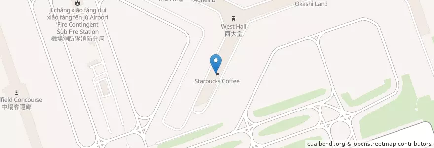 Mapa de ubicacion de Starbucks Coffee en 中国, 香港, 广东省, 新界, 離島區.