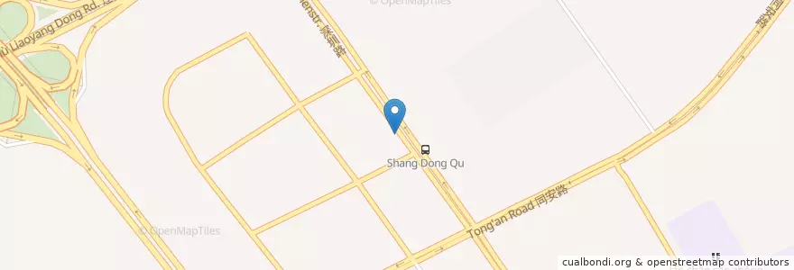 Mapa de ubicacion de Shang Dong Qu en China, Shandong, Qingdao City, Laoshan District.