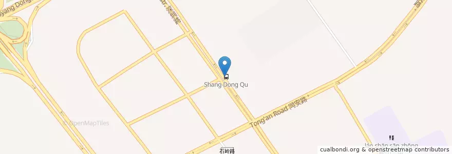Mapa de ubicacion de Shang Dong Qu en Chine, Shandong, 青岛市, 崂山区.