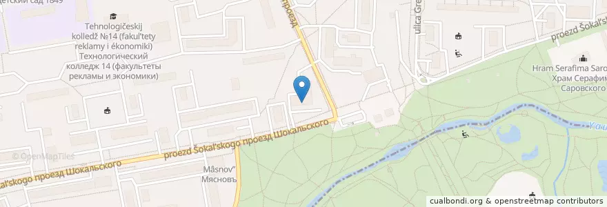 Mapa de ubicacion de Буфет филиала 6-го автобусного парка en Russia, Distretto Federale Centrale, Москва, Северо-Восточный Административный Округ, Район Северное Медведково.