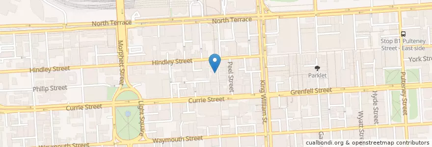Mapa de ubicacion de Udaberri Pintox y Vino en 오스트레일리아, South Australia, Adelaide, Adelaide City Council.
