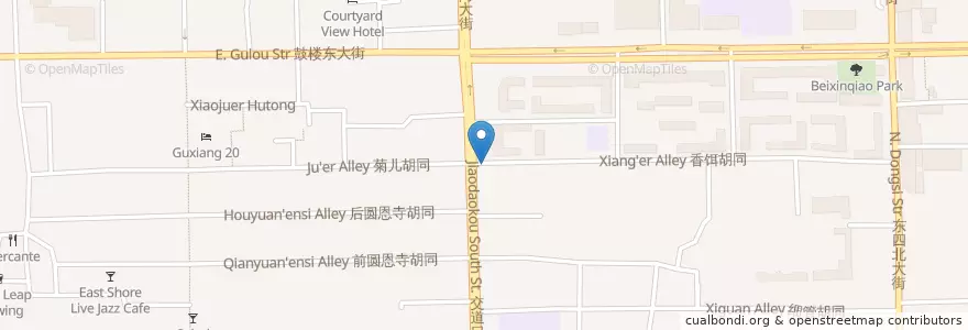 Mapa de ubicacion de beijing fine en 중국, 베이징시, 허베이성, 东城区.