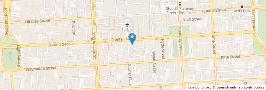 Mapa de ubicacion de Corromandel Snack Bar en Австралия, Южная Австралия, Adelaide, Adelaide City Council.