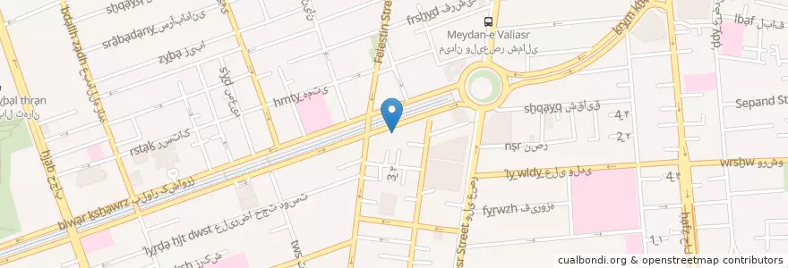 Mapa de ubicacion de بانک صادرات en Irão, Teerã, شهرستان تهران, Teerã, بخش مرکزی شهرستان تهران.