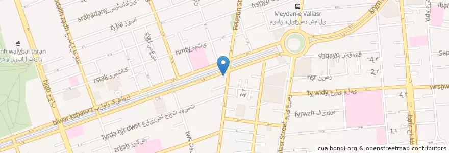 Mapa de ubicacion de داروخانه نلسون en ایران, استان تهران, شهرستان تهران, تهران, بخش مرکزی شهرستان تهران.