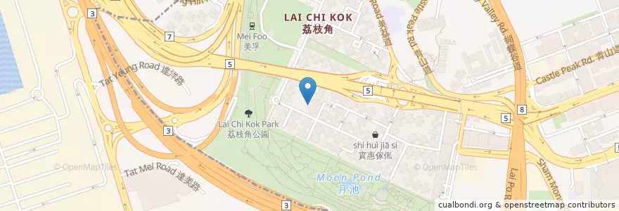 Mapa de ubicacion de 上海商業銀行 en China, Guangdong, Hong Kong, Kowloon, New Territories, Sham Shui Po District.