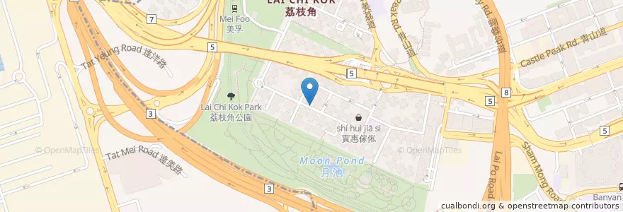 Mapa de ubicacion de 中國基督教播道會奇恩堂 en China, Provincia De Cantón, Hong Kong, Kowloon, Nuevos Territorios, 深水埗區 Sham Shui Po District.