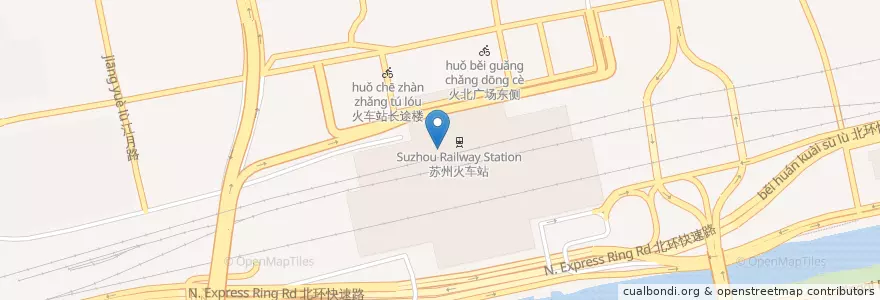 Mapa de ubicacion de Burger King en Cina, Suzhou, Jiangsu, Distretto Di Gusu, 苏锦街道.