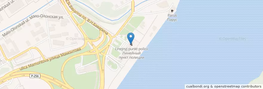 Mapa de ubicacion de Линейный пункт полиции en ロシア, シベリア連邦管区, アルタイ地方, バルナウル管区.