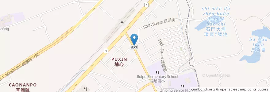 Mapa de ubicacion de 紅豆薏仁 en Tayvan, 桃園市, 楊梅區.