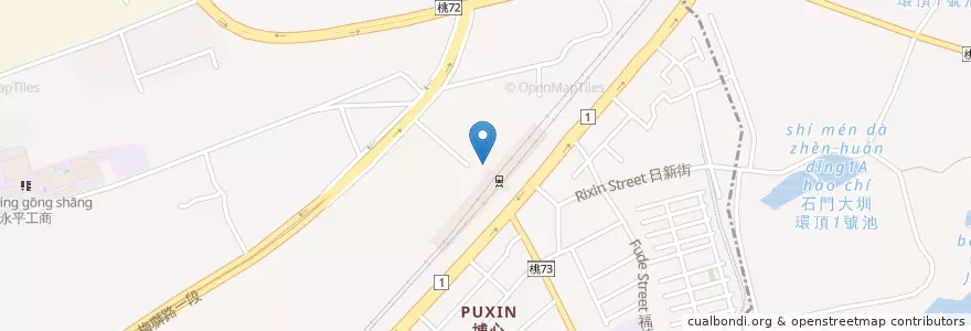 Mapa de ubicacion de 白牌計程車 en تایوان, 桃園市, 楊梅區.