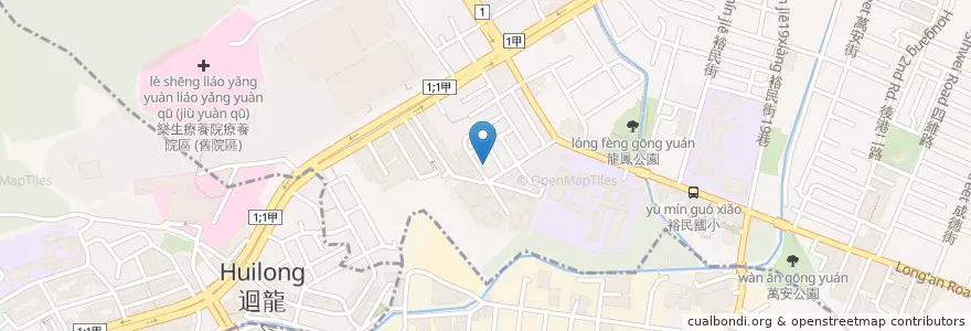 Mapa de ubicacion de 龍安羊肉焿 en Tayvan, 新北市, 新莊區.