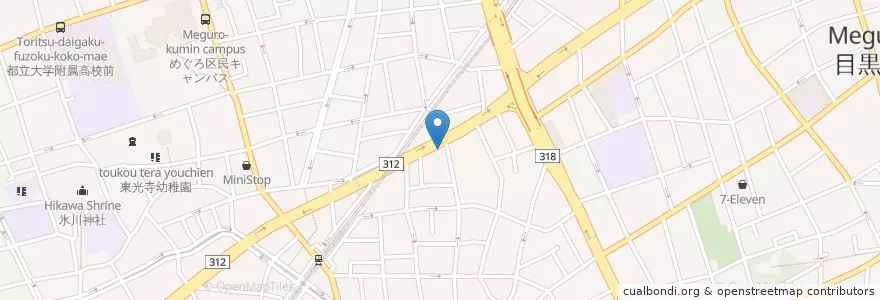 Mapa de ubicacion de エネオス en 日本, 東京都, 目黒区.