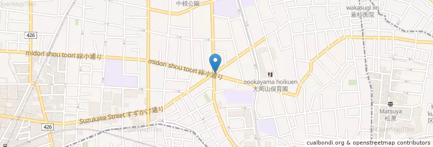 Mapa de ubicacion de 緑が丘交番 en 日本, 東京都, 目黒区.