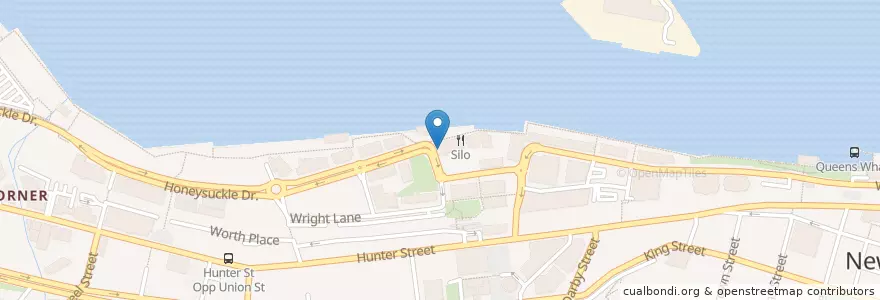 Mapa de ubicacion de The Dockyard en 오스트레일리아, New South Wales, Newcastle City Council, Newcastle-Maitland.