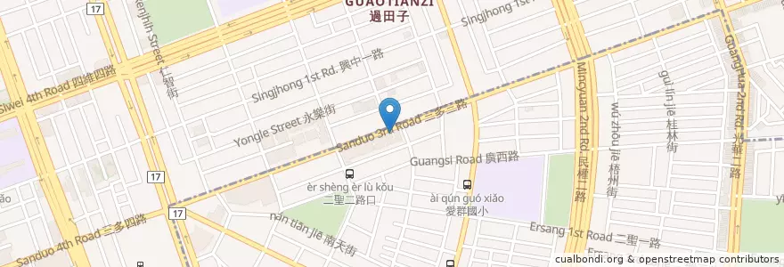 Mapa de ubicacion de 華南商業銀行 en Taiwán, Kaohsiung, 苓雅區.