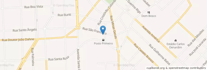 Mapa de ubicacion de Rádio Sanra Rosa en ブラジル, 南部地域, リオグランデ・ド・スル, Região Geográfica Intermediária De Ijui, Região Geográfica Imediata De Santa Rosa, Santa Rosa.