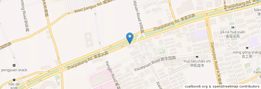 Mapa de ubicacion de 中国工商银行ICBC en China, Shanghai, Xuhui.