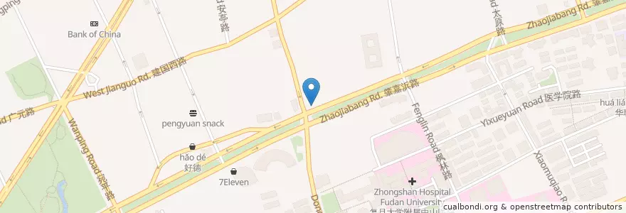 Mapa de ubicacion de 中国建设银行CCB en Çin, Şanghay, Xuhui.