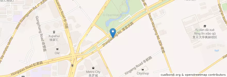 Mapa de ubicacion de 中国民生银行 en China, Shanghái, Xuhui.