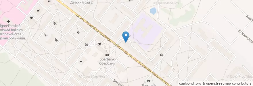 Mapa de ubicacion de духовно-просветительский центр "Олива" en Russie, District Fédéral Central, Oblast De Kostroma, Городской Округ Волгореченск.