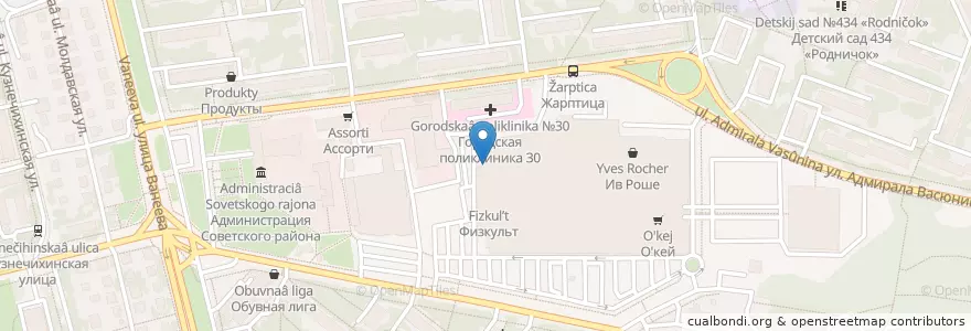 Mapa de ubicacion de Burger King en Russia, Volga Federal District, Nizhny Novgorod Oblast, Nizhny Novgorod.