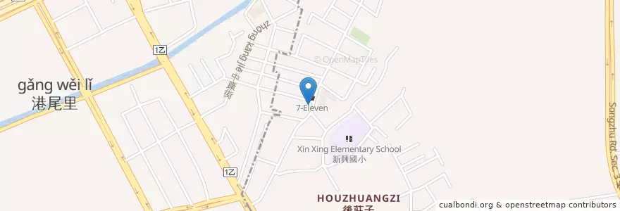 Mapa de ubicacion de 八方雲集 en Taïwan, Taichung, 西屯區.
