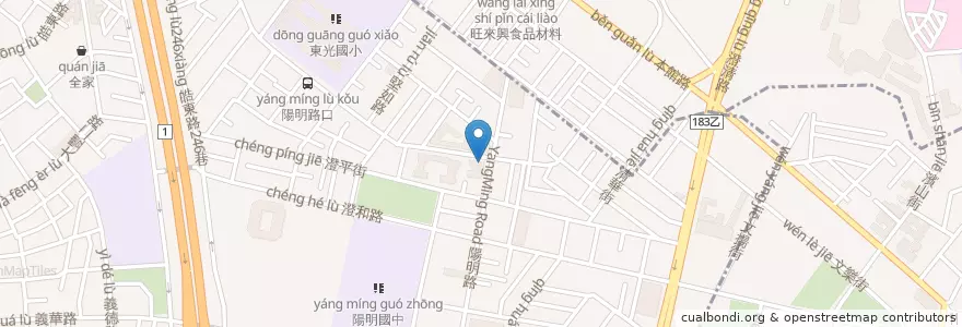 Mapa de ubicacion de 玉山商業銀行 en Taiwán, Kaohsiung, 三民區.