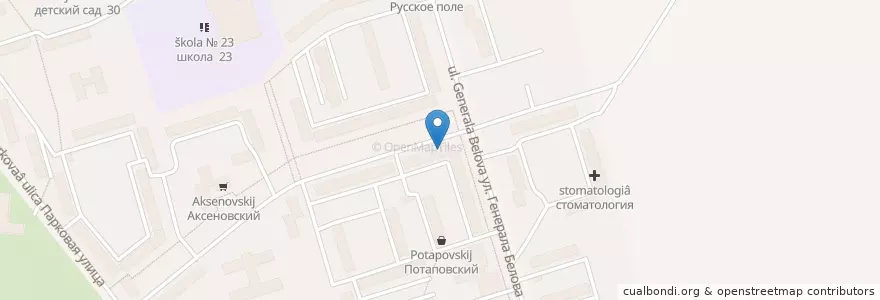 Mapa de ubicacion de Новомосковск 301666 en Russie, District Fédéral Central, Oblast De Toula, Городской Округ Новомосковск.