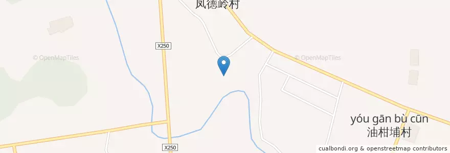 Mapa de ubicacion de 凤岗镇 (Fenggang) en China, Cantão, 东莞市, 凤岗镇 (Fenggang).