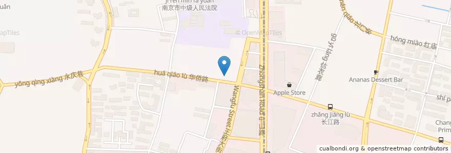Mapa de ubicacion de Hedera Helix Cafe en 中国, 江苏省, 南京市, 鼓楼区.